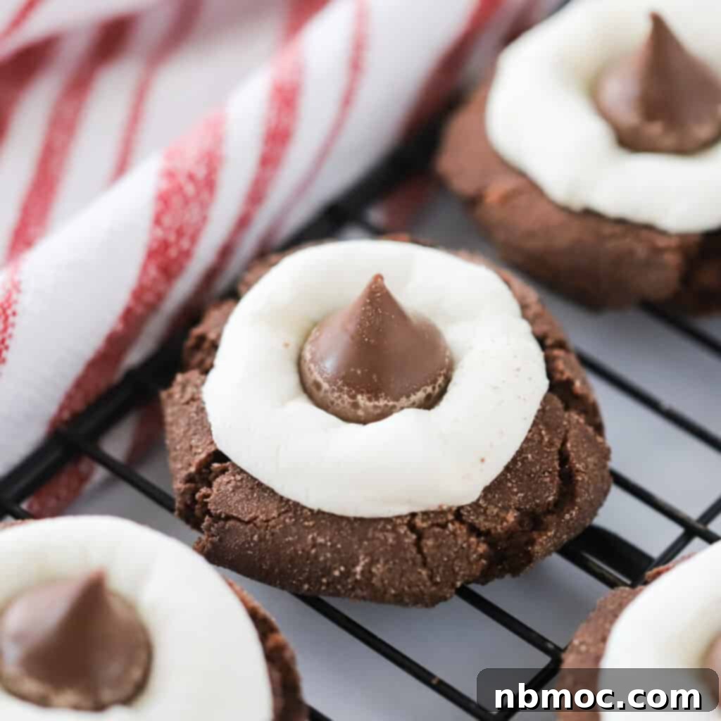 hot cocoa kisses cookies recipe, chocolate kiss cookies. chocolate kisses cookies recipe.