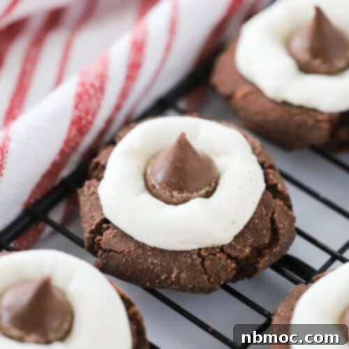hot cocoa kisses cookies recipe, chocolate kiss cookies. chocolate kisses cookies recipe.