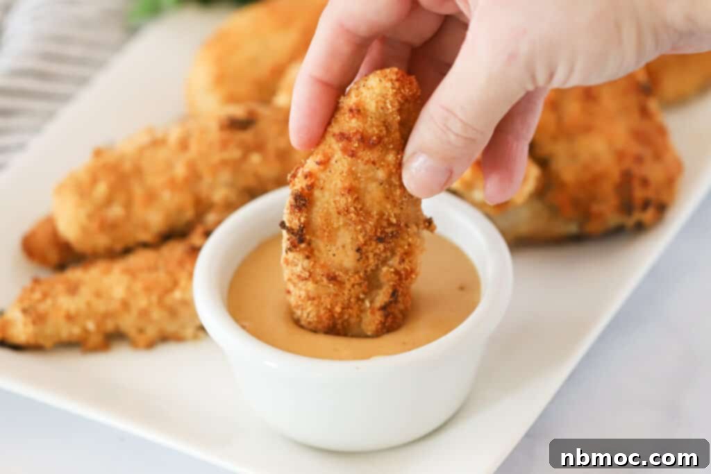 Crispy Golden Chicken Strips 3 Crispy homemade baked chicken tenders recipe with dips for chicken tenders.