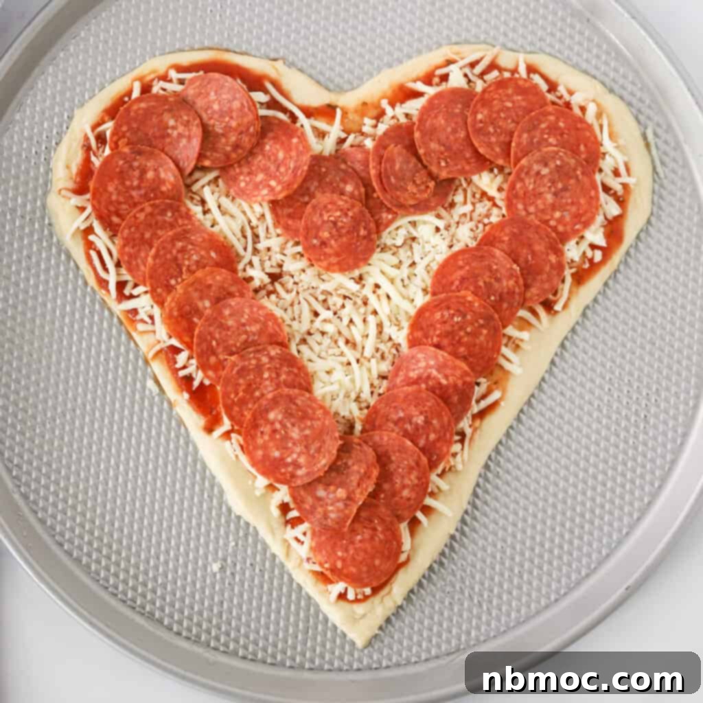 Heartwarming Pizza 3 heart shaped pizza, how to make heart shaped pizza, homemade pizza recipe.