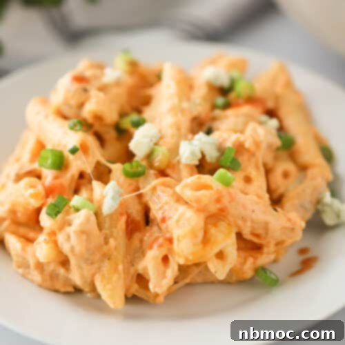 Fiery Buffalo Chicken Pasta 8 how to make the best Buffalo Chicken Pasta recipe.