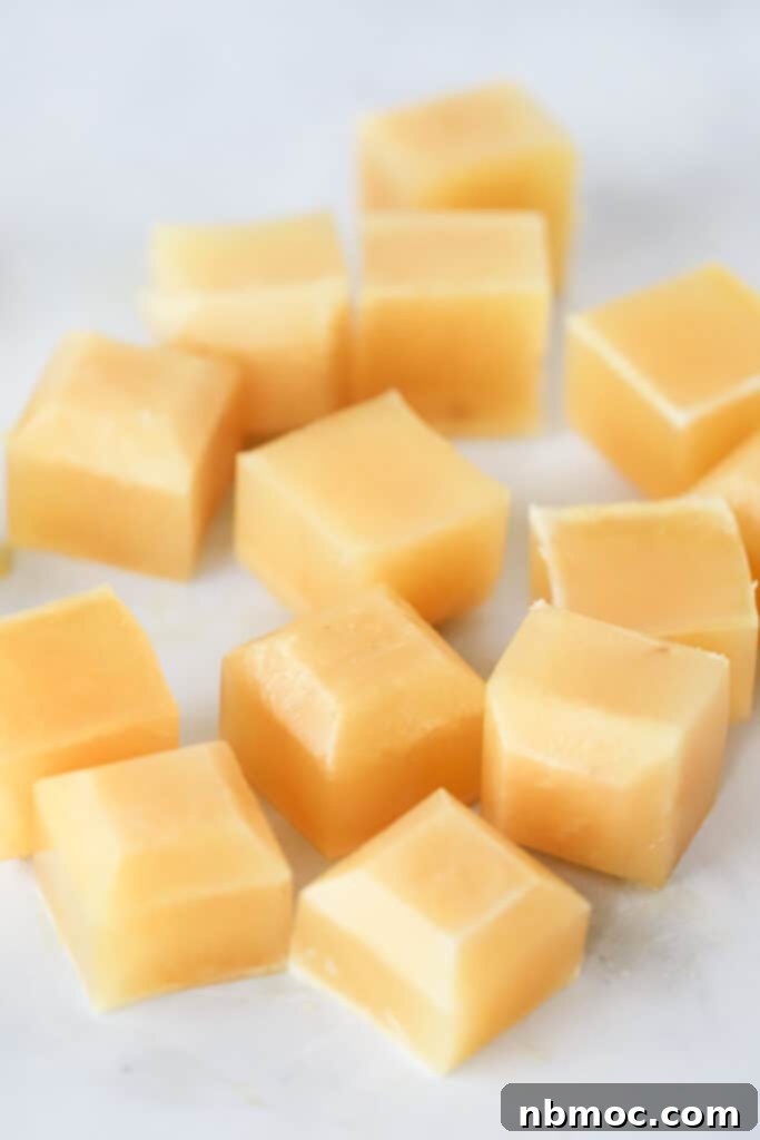 how to make this ginger, lemon, and honey tea recipe into small cubes.