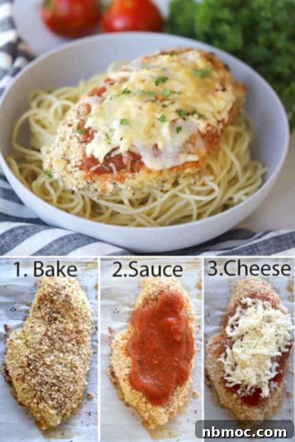how to make chicken parmesan recipe oven baked.