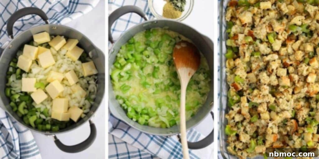 How to make the best thanksgiving stuffing, holiday stuffing recipe. Homemade stuffing recipe. 