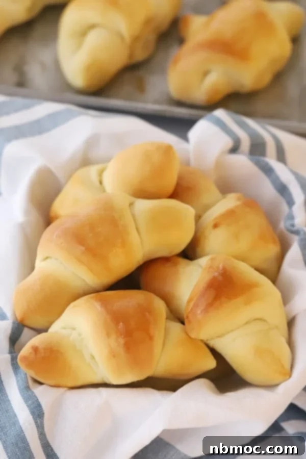 Fluffy Homemade Crescent Rolls 5 Buttery Crescent Rolls homemade, crescent dinner roll recipes, easy crescent roll recipes, recipe for homemade yeast rolls.