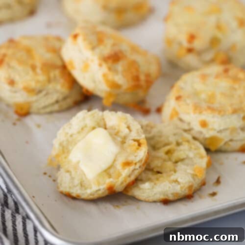 Delicious homemade cheddar biscuits.