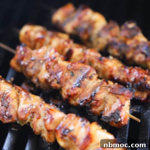 Grilled Teriyaki Chicken Skewers