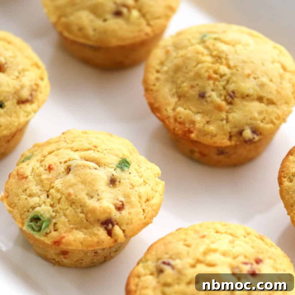ham and cheese cornbread muffin recipe, corn meal muffins recipe.
