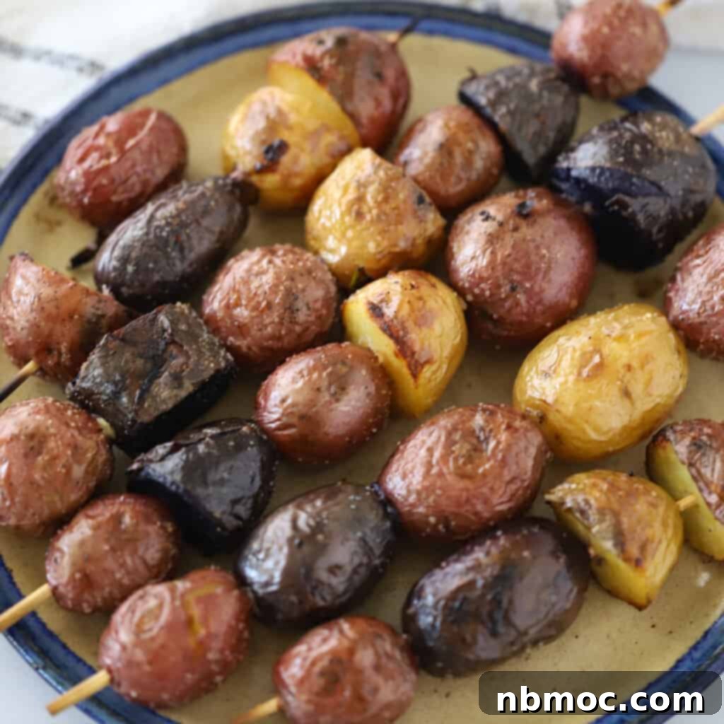 Grilled Fingerling Potatoes, easy summer side dish