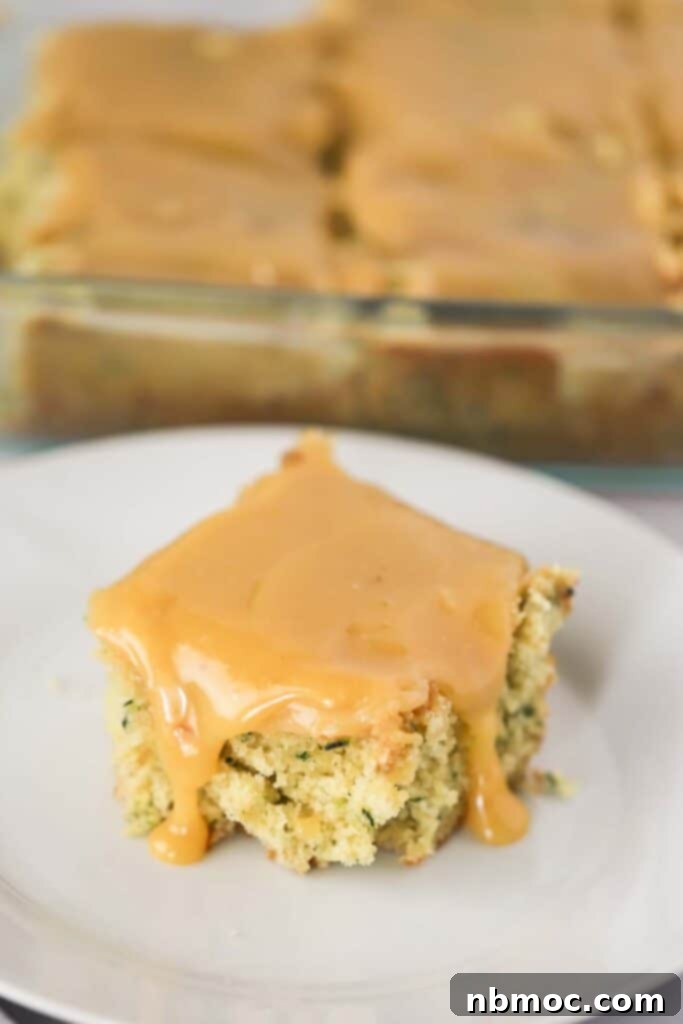 zucchini coconut cake, zucchini cake with coconut and caramel, easy zucchini cake recipe.