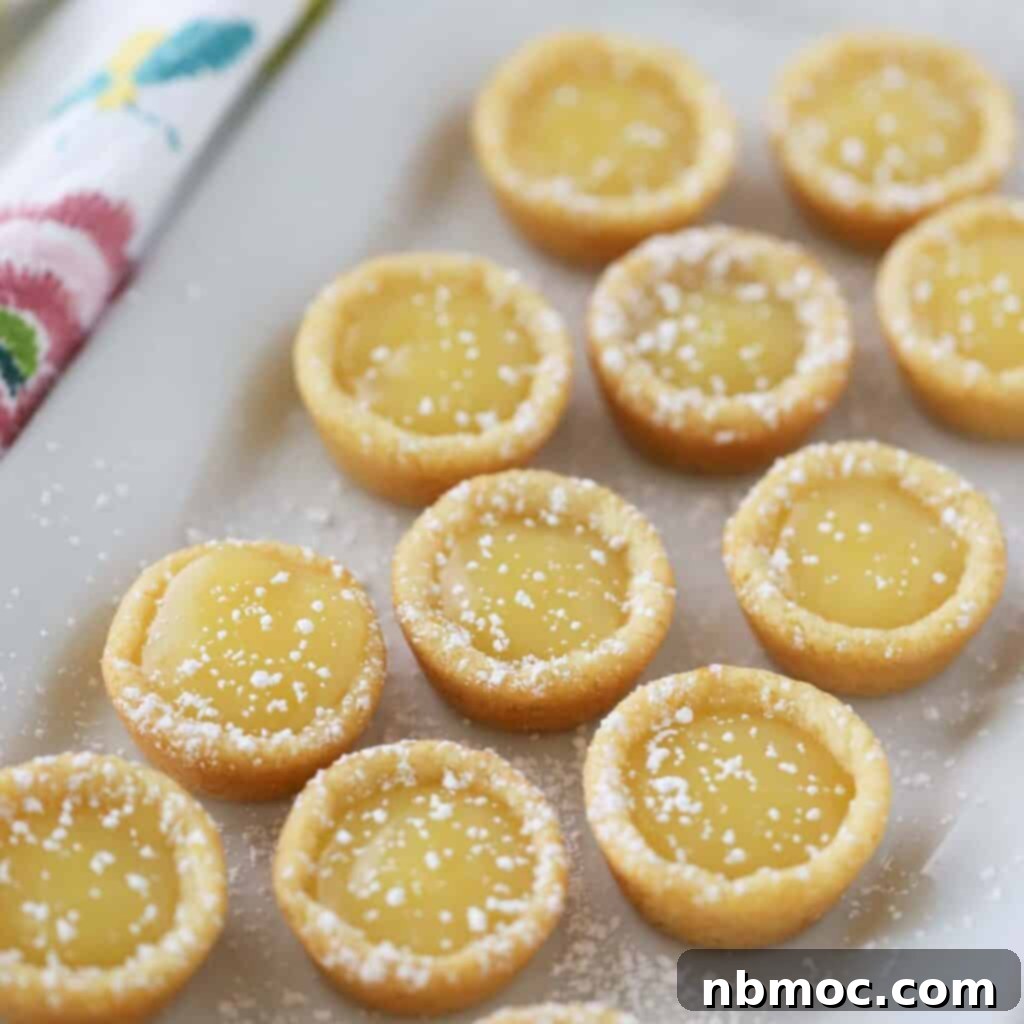Zesty Lemon Treats 11 Lemon curd cookie cups.