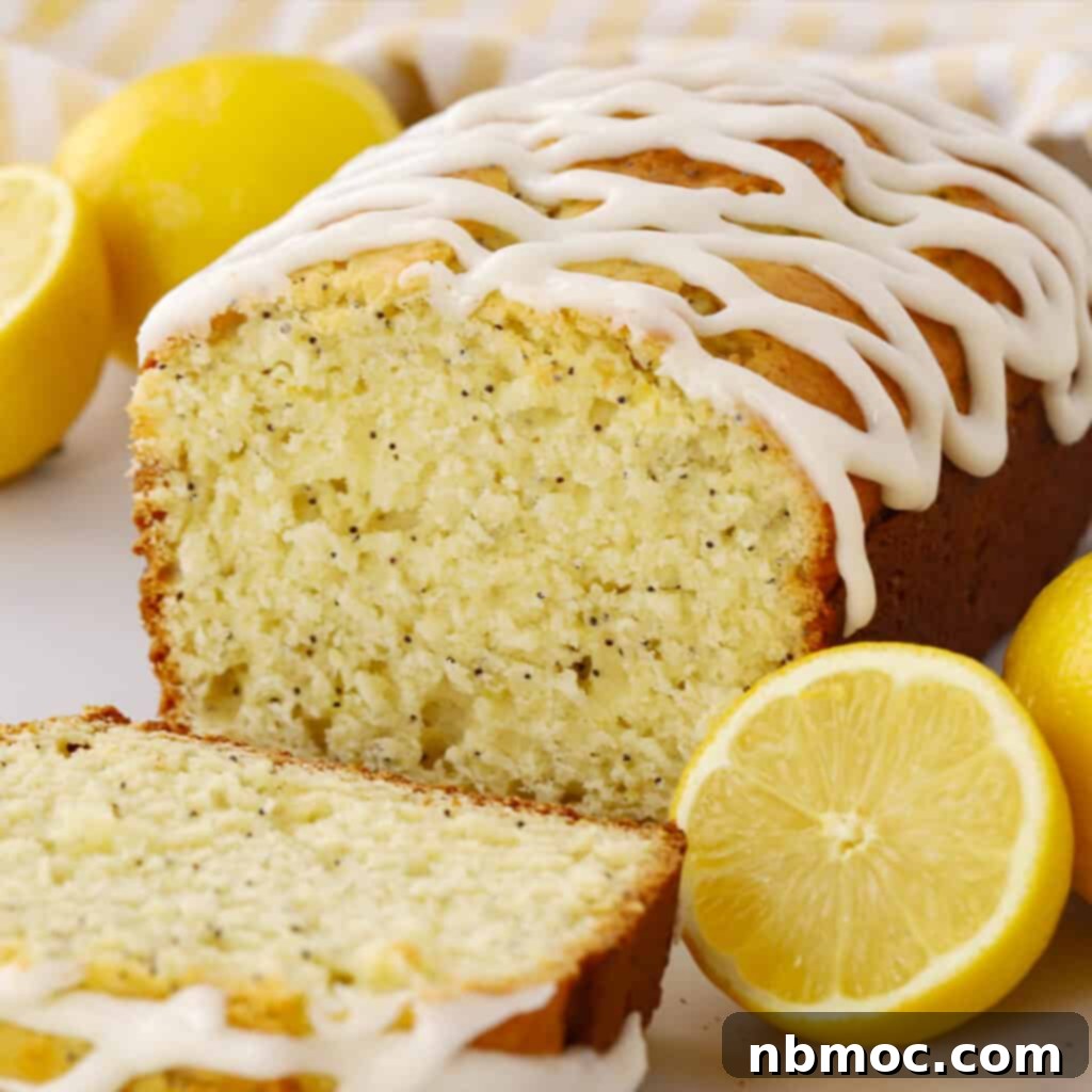 Zesty Lemon Treats 16 lemon poppyseed bread recipe with lemon icing for the top