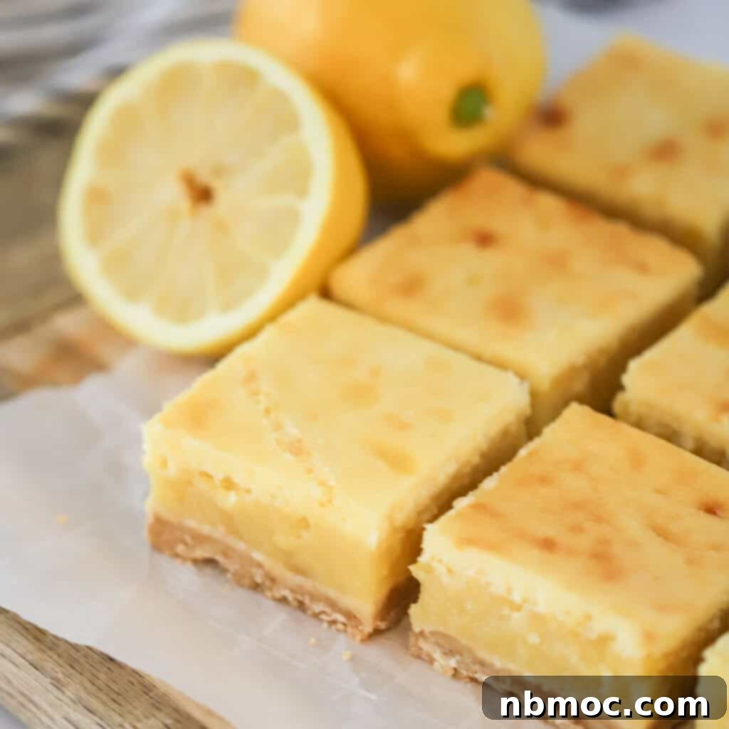 Zesty Lemon Treats 8 creamy lemon bar recipe