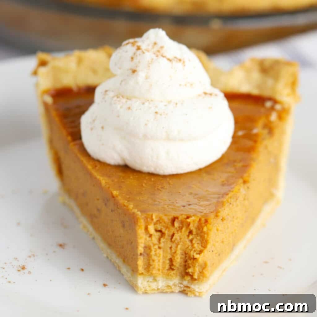 Irresistible Pumpkin Delights 13 A slice of pumpkin pie with a bite removed.
