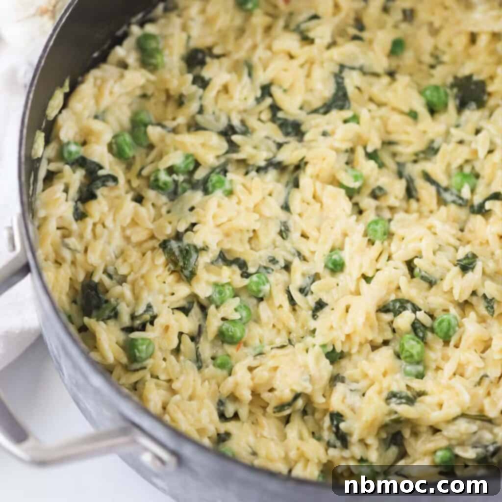 Zesty Lemon Orzo with Spring Peas 3 how to make creamy peas and orzo pasta in one pot.