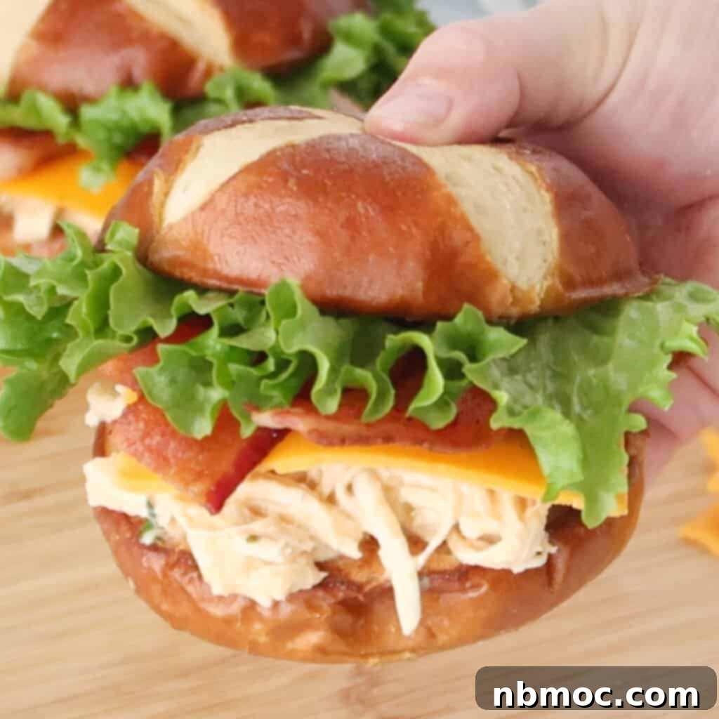 Ultimate Buffalo Chicken Dishes 9 A delicious crockpot buffalo chicken recipe transformed into a mouth-watering sandwich.