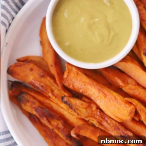 Crispy Sweet Potato Fries with Zesty Dipping Sauce 5 Homemade sweet potato fries with dipping sauce