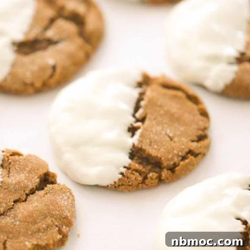 Ultimate Gingerbread Creations 4 white chocolate dipped gingersnap cookies, Gingerbread Cookie Recipes, old fashioned gingerbread recipes, gingerbread recipes easy.