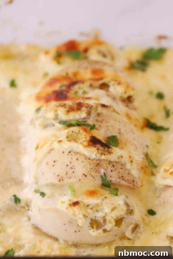 Accordion Style Green Chile Chicken 2 chicken breast with green chile cream sauce recipe, chicken hasselback, hassleback chicken recipe.