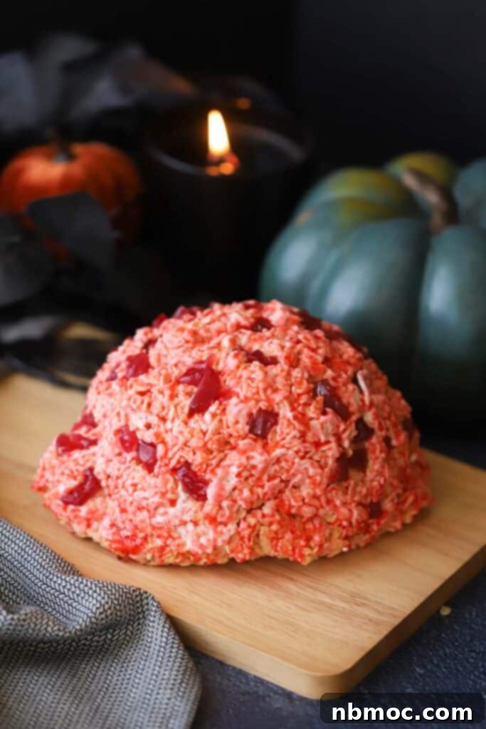 Creepy Halloween Rice Krispie Brains, a simple Halloween Rice Krispies Treats recipe.