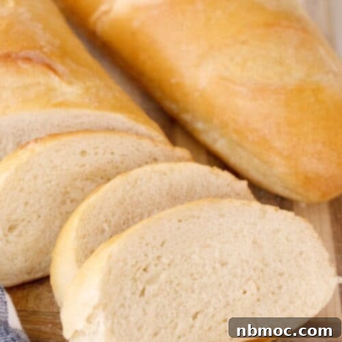 Homemade French Bread on a cutting board