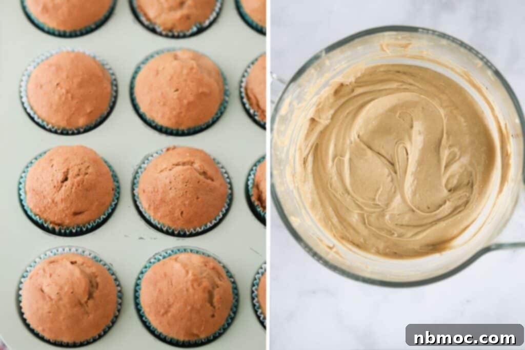Frothy Root Beer Cupcakes 3 How to make root beer cupcakes and root beer float buttercream.