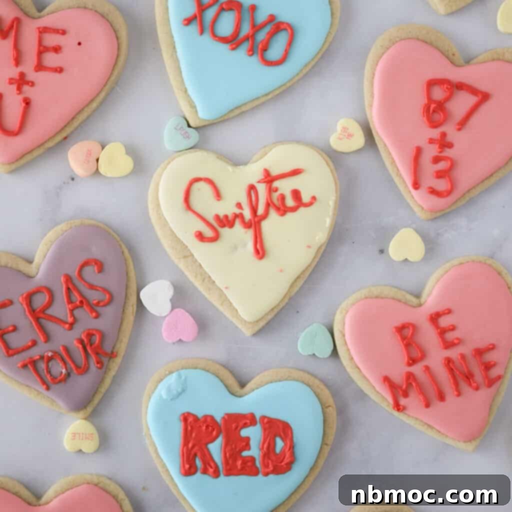 Taylor Swift recipes for sugar cookies, valentine's heart cookies. Taylor Swift favorite food.