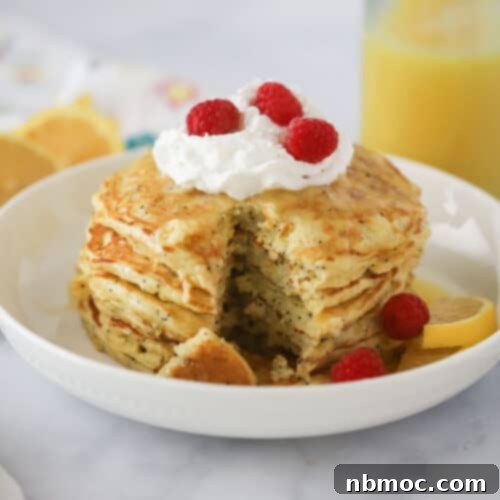 Sunny Lemon Poppy Seed Pancakes 6 the best fluffy lemon poppyseed pancakes recipe