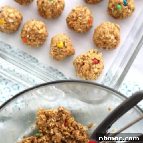 Peanut Coconut Fuel Bites 4 Coconut Peanut Butter Power Balls in a baking dish.