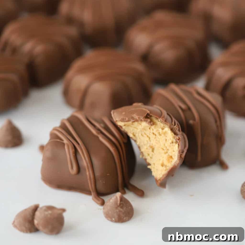 A tempting array of homemade peanut butter cups, ideal for a delicious Halloween treat or festive gifting.