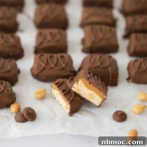 how to make homemade Snickers Candy recipe