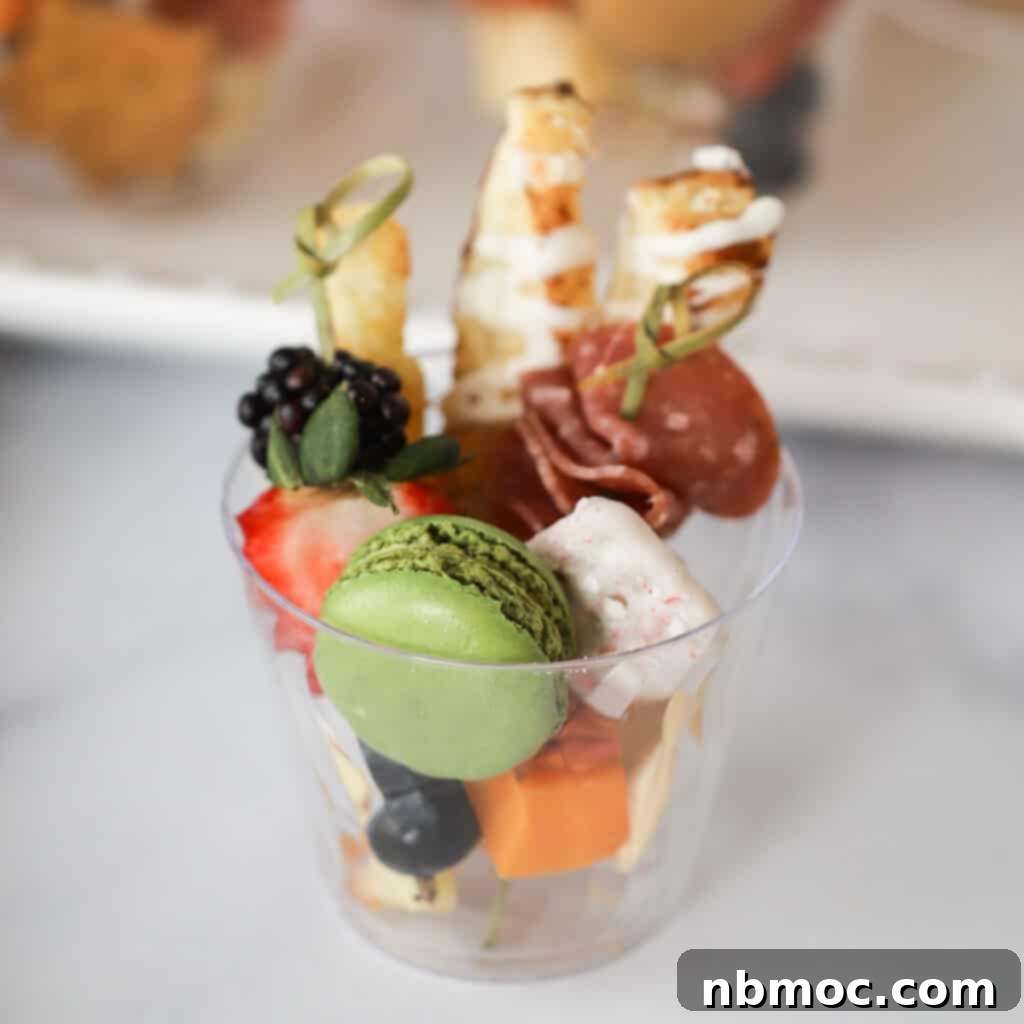 individual appetizer cups, charcuterie cup ideas.