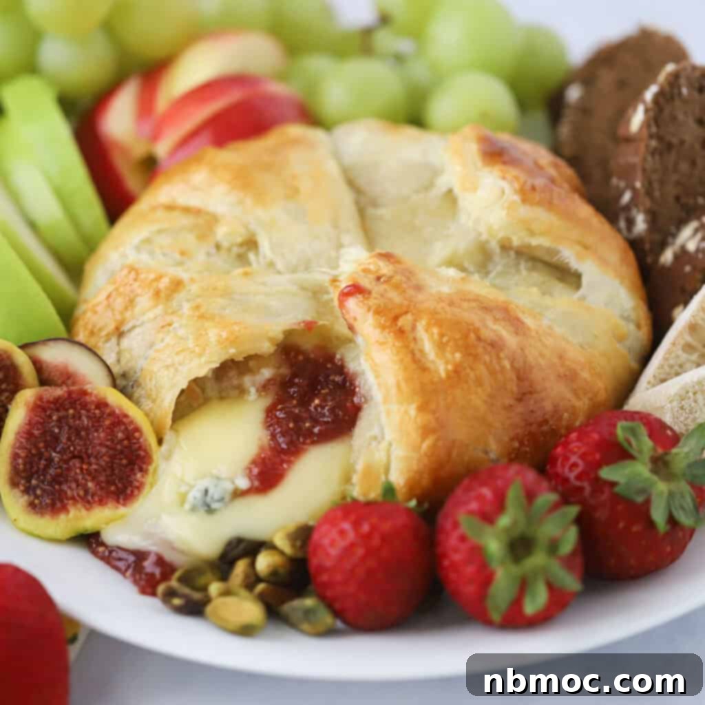 recipe for Brie and Fig Puff Pastry appetizer