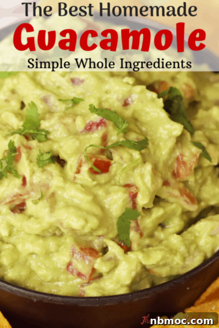 pinterest pin for best guacamole