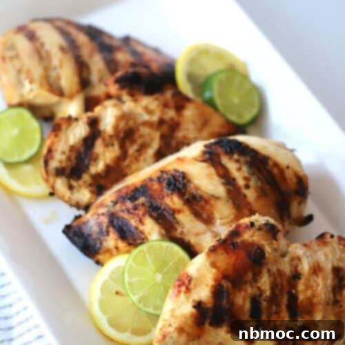 This citrus chicken marinade is divine! There's tons of flavor and the chicken is so moist. It's the perfect marinade for any grill night!