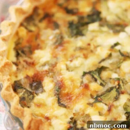 Mediterranean Spinach Feta Quiche 8 how to make spinach quiche