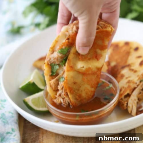 Slow cooker pork birria tacos recipe