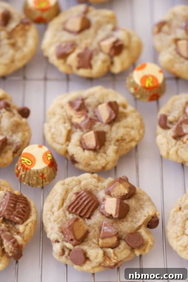 reese's peanut butter cup cookies, an easy reese's cookie recipe.