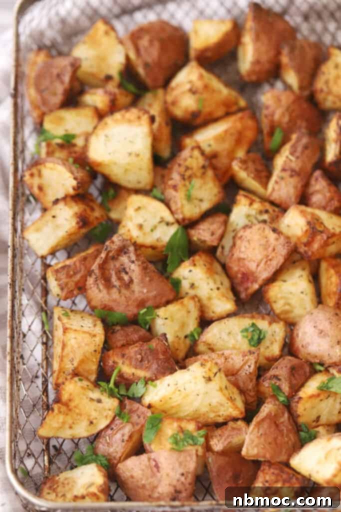 Crispy Air Fryer Red Potatoes 2 air fryer red potatoes recipe cooked in an air fryer.